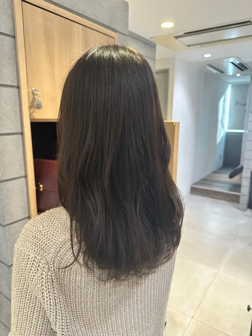 ミディアム カラー ブリーチ ケアブリーチ ダブルカラー イヤリングカラー ハイライトカラー 宮澤 タケル ミディアムヘアのヘアスタイル