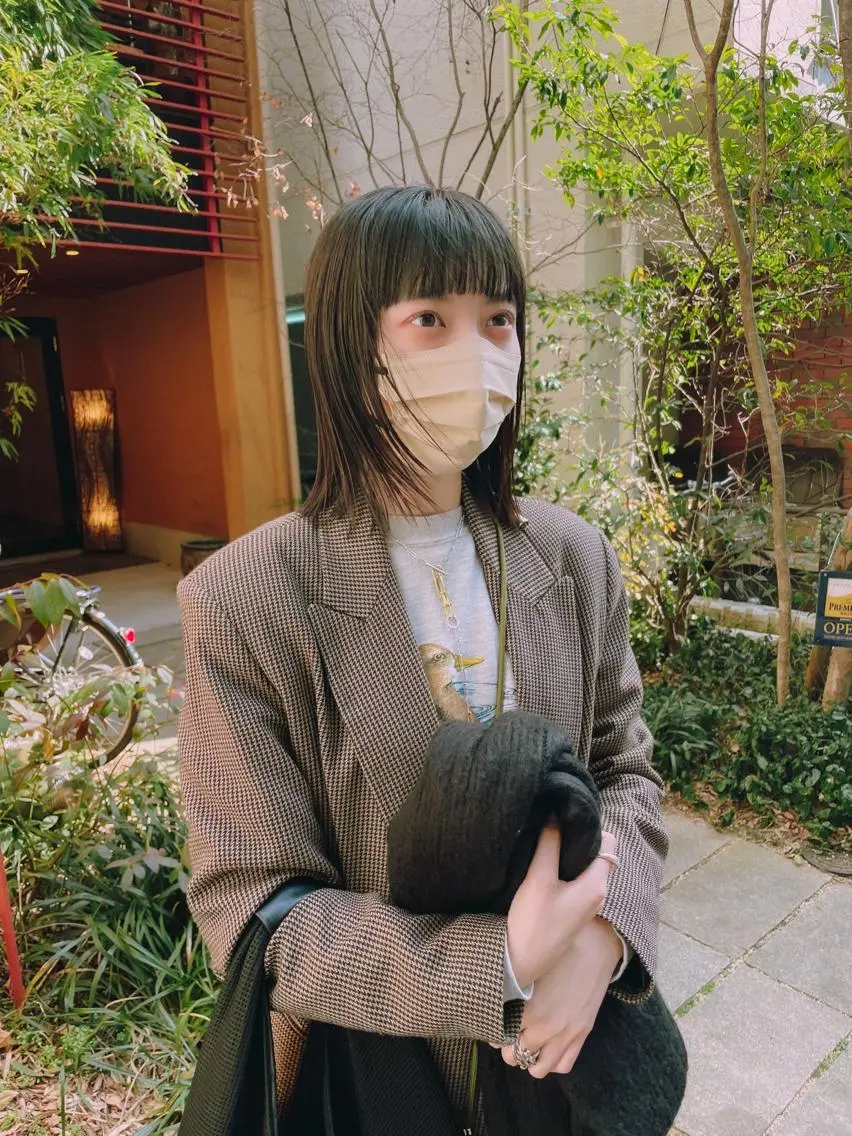 ミディアム カット ヘアカラー トリートメント 関 京磨のヘアスタイル