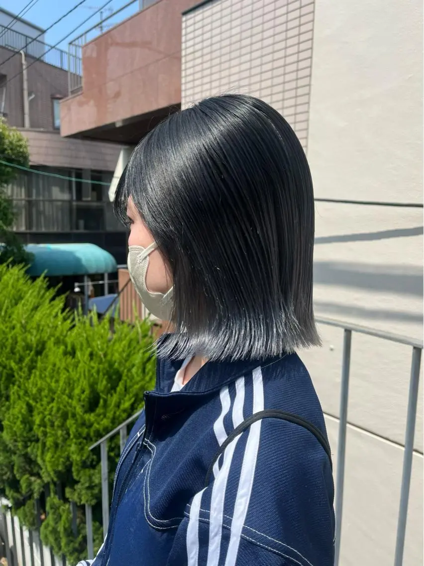 ショート カラー グラデーションカラー ボブハイトーン🦖 デザインMAMIのヘアスタイル