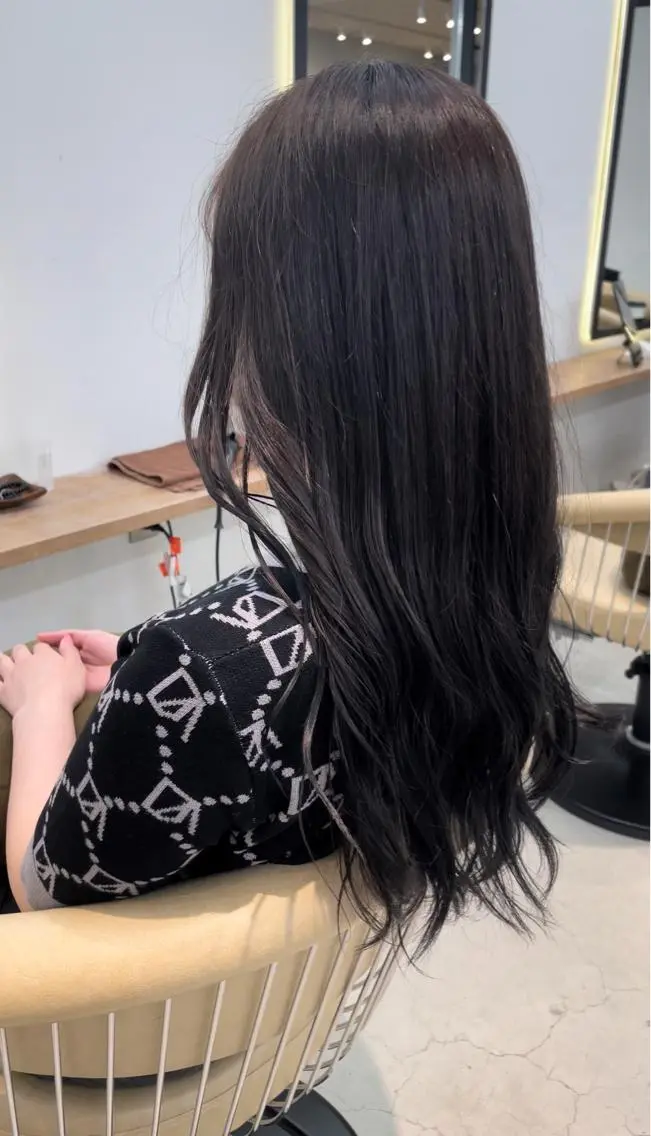 ロング 韓国風ヘア レイヤーカット 瑠輝のヘアスタイル