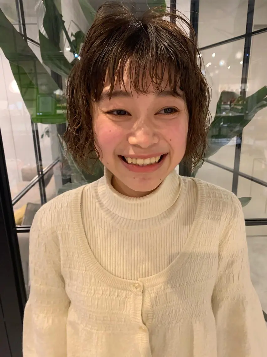 ショート パーマ ショートヘア CECIL 瑞希のヘアスタイル