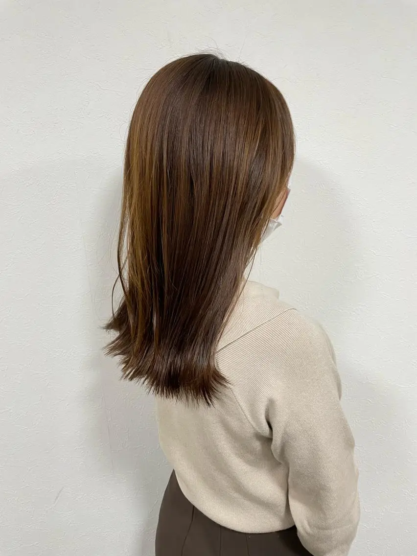ミディアム 艶髪カラー& トリートメント　松村のヘアスタイル
