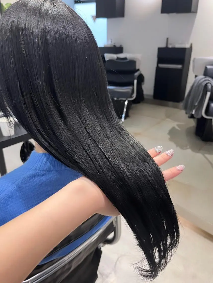セミロング カラー パーマ ヘアアレンジ カット ヘアカラー トリートメント ヘッドスパ ヘアセット 透明感/オリーブ/ グレージュ/YUKAのヘアスタイル