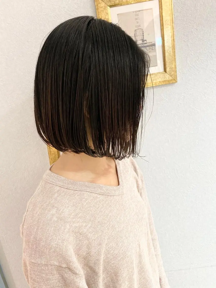 ショート カラー ワンレンボブ ボブ ショート、ボブの達人 東康介✨のヘアスタイル
