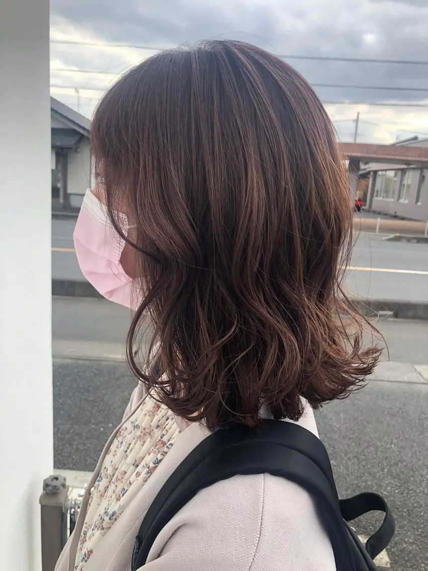 ミディアム カラー ラベンダーカラー ラベンダーピンク ピンクカラー ⚡️メンズ/波巻き/ 片岡篤宣/水戸⚡️のヘアスタイル