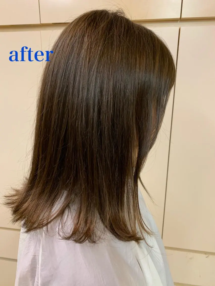 ミディアム 髪質改善 加納 慎太郎のヘアスタイル