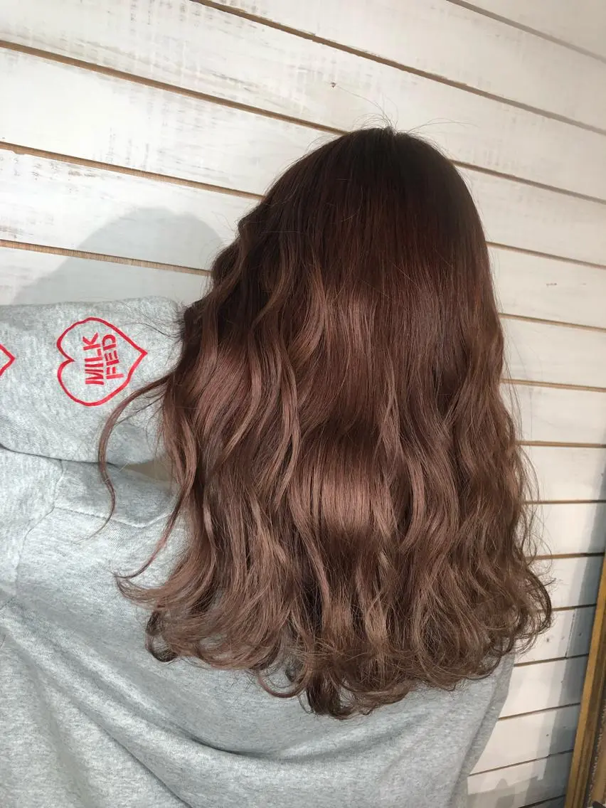 セミロング カラー アッシュ アッシュブラウン ブラウンカラー カット ヘアカラー トリートメント 🧡艶髪/エクステ 🫧🧡YUKI❄️のヘアスタイル