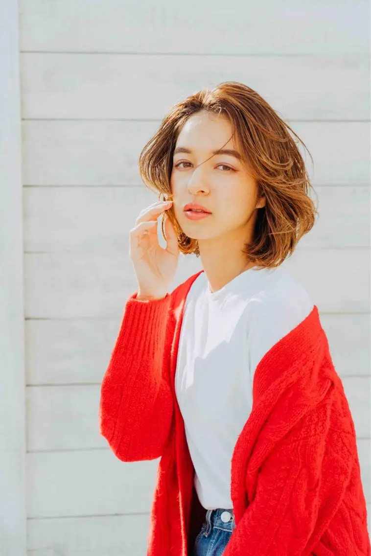 ショート カラー パーマ ヘアアレンジ メンズ キッズ ネイル マツエク・マツパ メンズウルフカット ハンサムショート アディクシーカラー 透明感カラー ボブ 藤井 仁紀のヘアスタイル