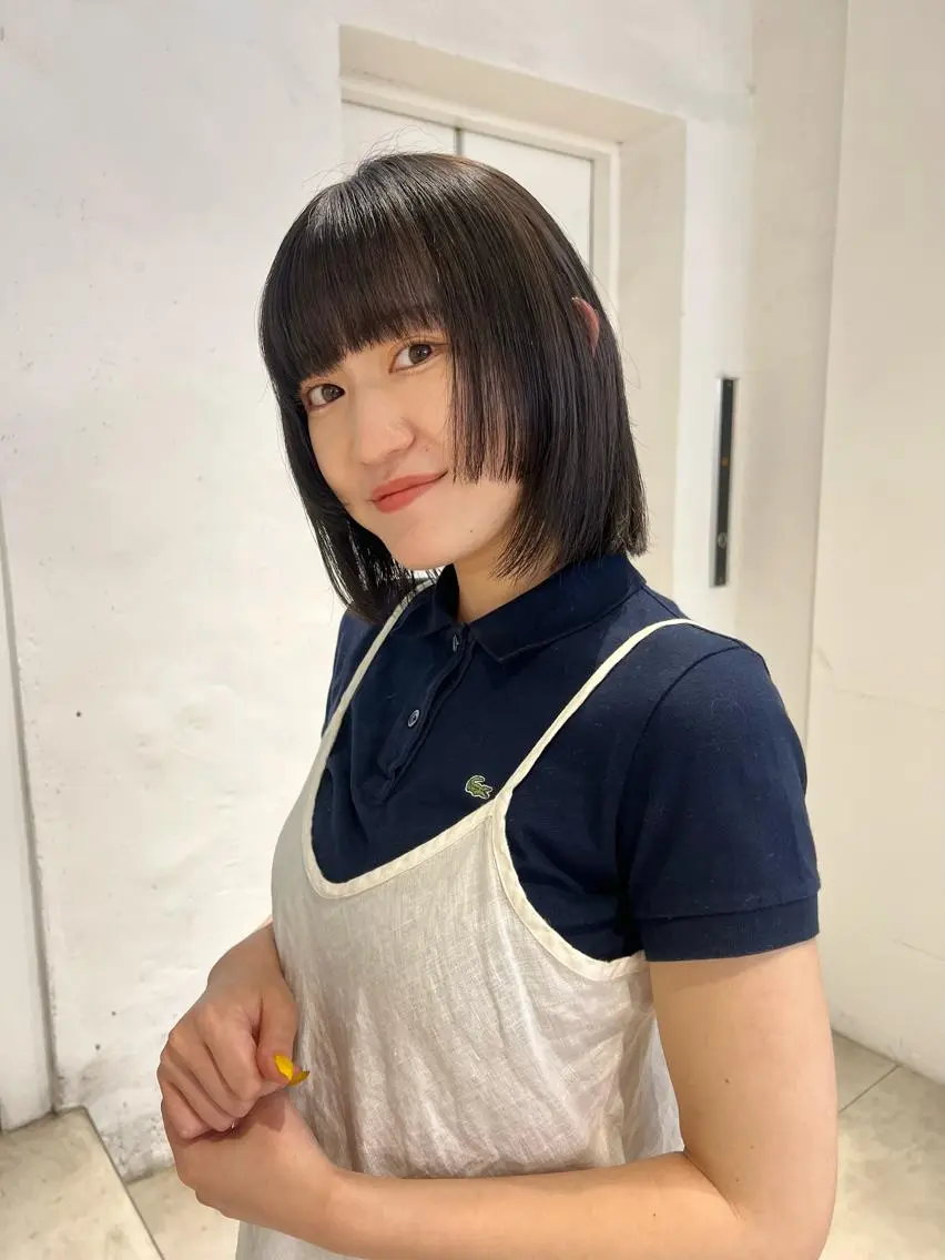 ショート カラー 顔周りカット/透明感 カラー✂️MEIのヘアスタイル