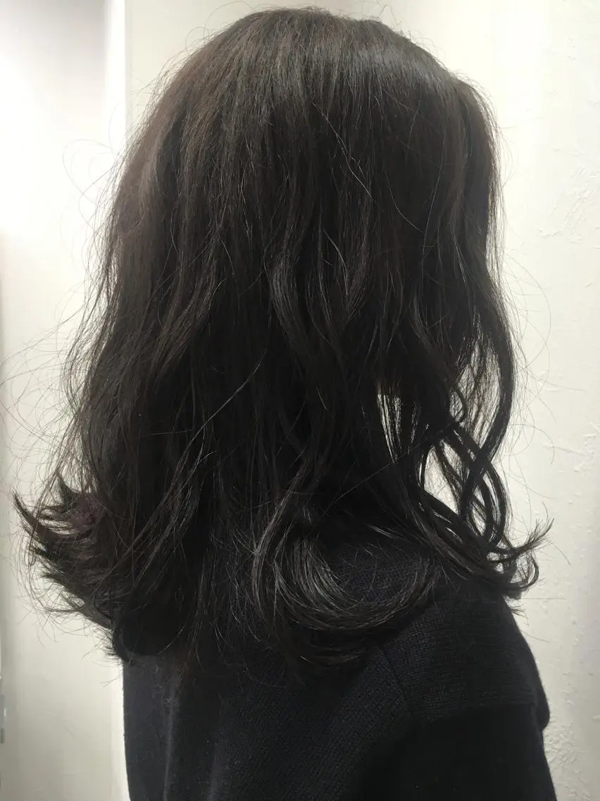 セミロング ヘアカラー 🤍2nd🤍田所 美希のヘアスタイル