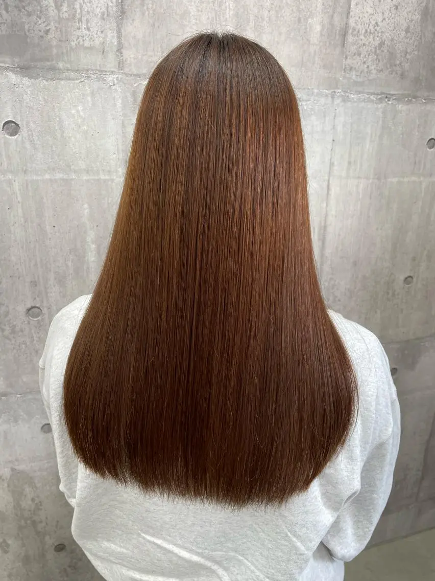 ロング パーマ 縮毛矯正 カット 縮毛矯正 トリートメント LUXBE LUCE ひなののヘアスタイル