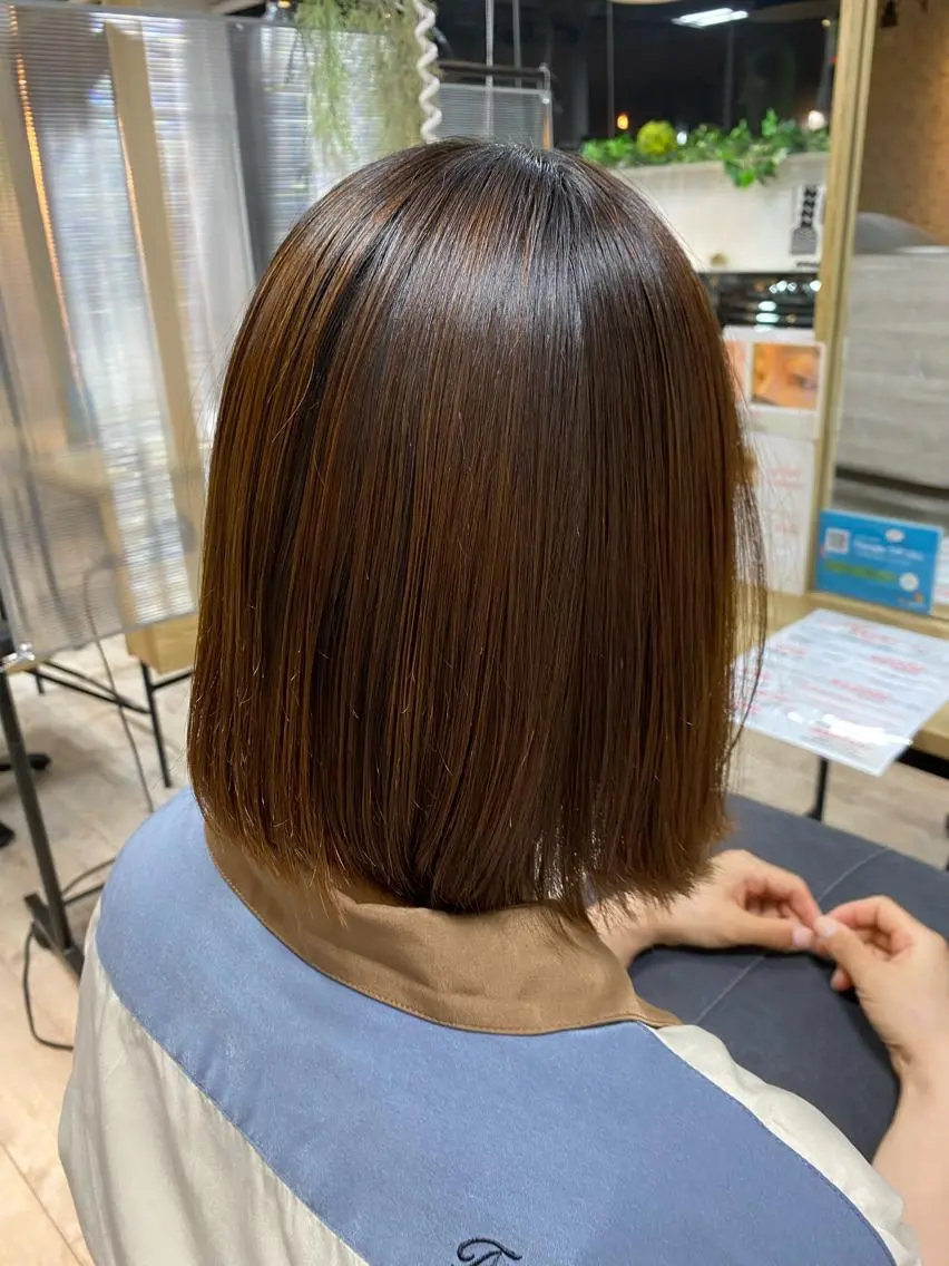 ミディアム 髪質改善 メンズパーマゆうひのヘアスタイル