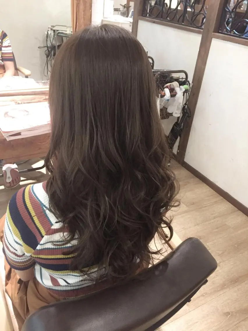 ミディアム カラー アッシュ 透明感カラー 田村和範/似合わせ カラー/髪質改善のヘアスタイル