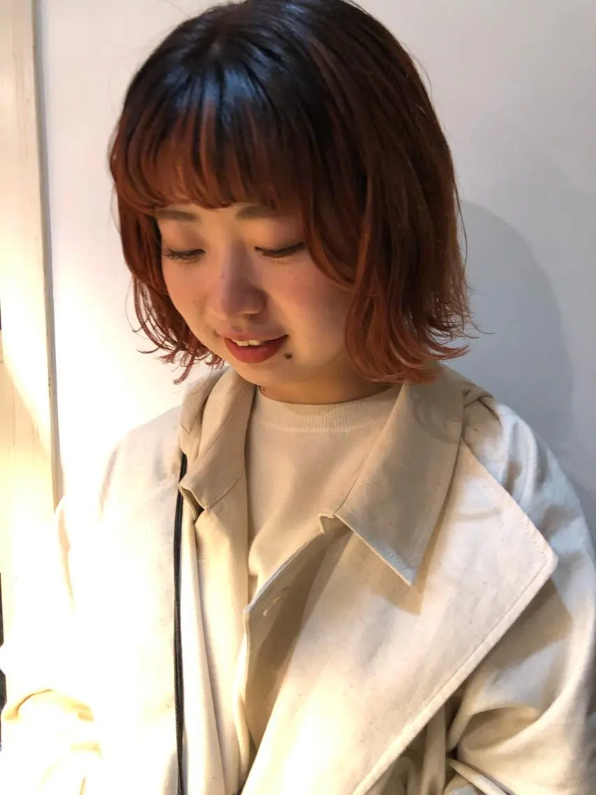ミディアム カラー eri kinjoのヘアスタイル