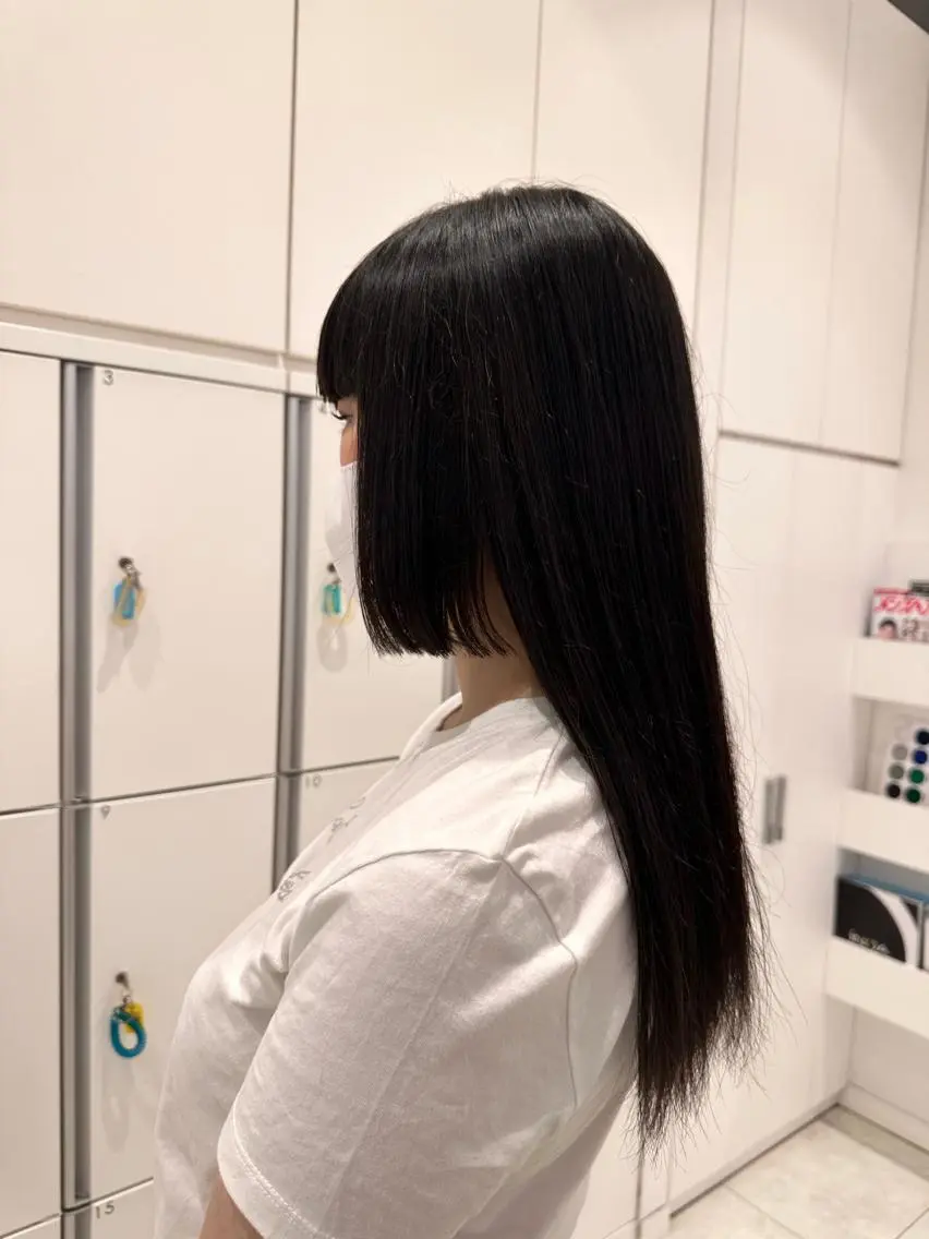 ロング 顔周りカット カット GOAT_茅ヶ崎 キシ サクラのヘアスタイル