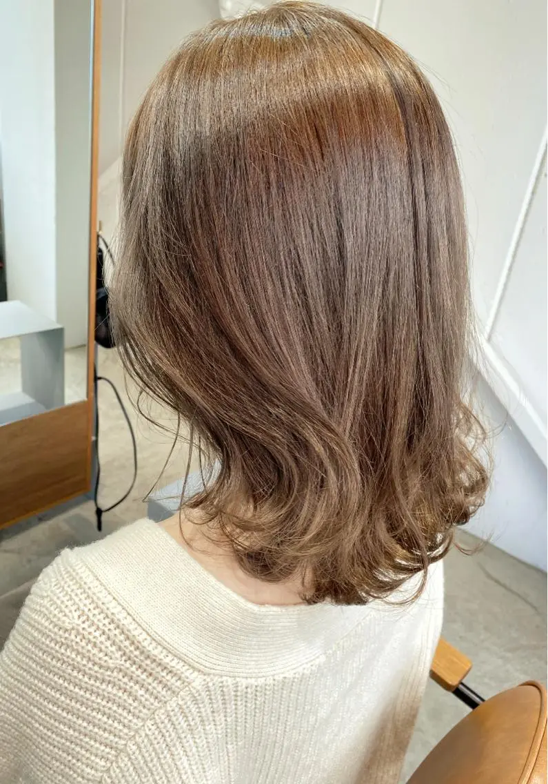 ミディアム 似合わせレイヤー 阿波座/ふじむらのヘアスタイル