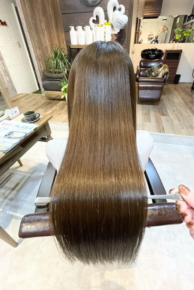 ロング カラー 髪質改善 髪質改善で 憧れの潤艶美髪にのヘアスタイル