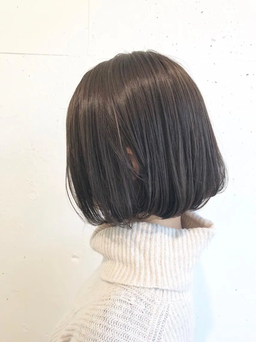 ミディアム カラー グレージュ イルミナカラー 山形 光輪子のヘアスタイル