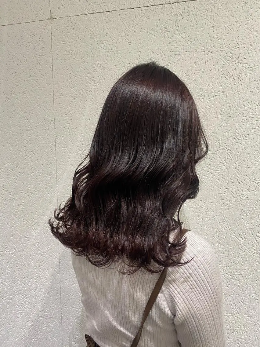 ミディアム ピンクラベンダー 大野 美紅のヘアスタイル