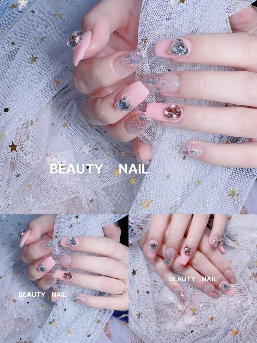 ネイル 長さ出し ジェルネイル Moonstone Salonのネイルデザイン