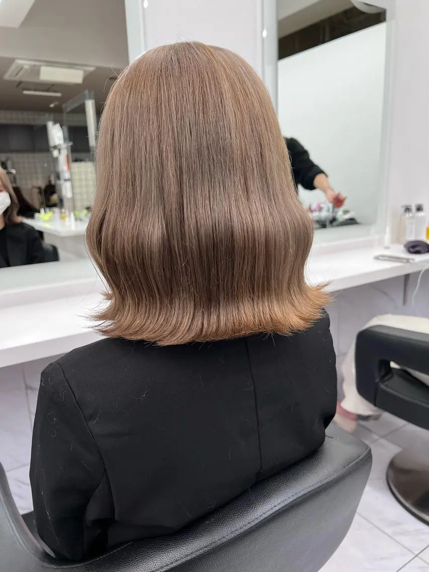 ミディアム カラー ヘアアレンジ 🩵 JURI🩵のヘアスタイル