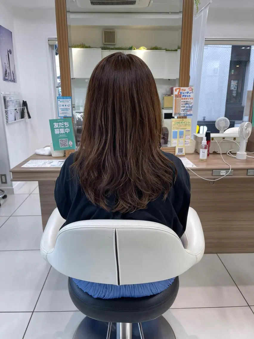ロング 藤原 亜美🤍のヘアスタイル