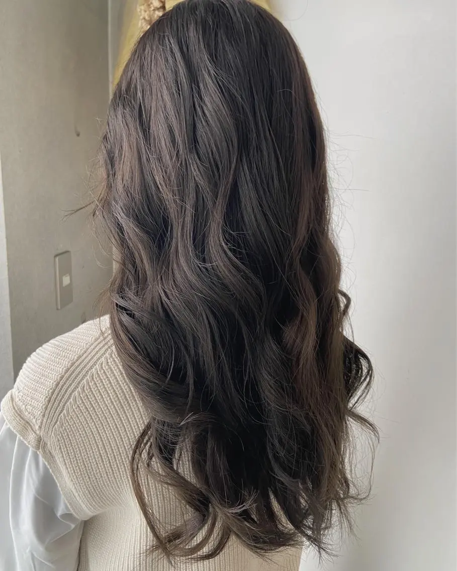 ロング カラー グレージュ 後藤 卓哉のヘアスタイル