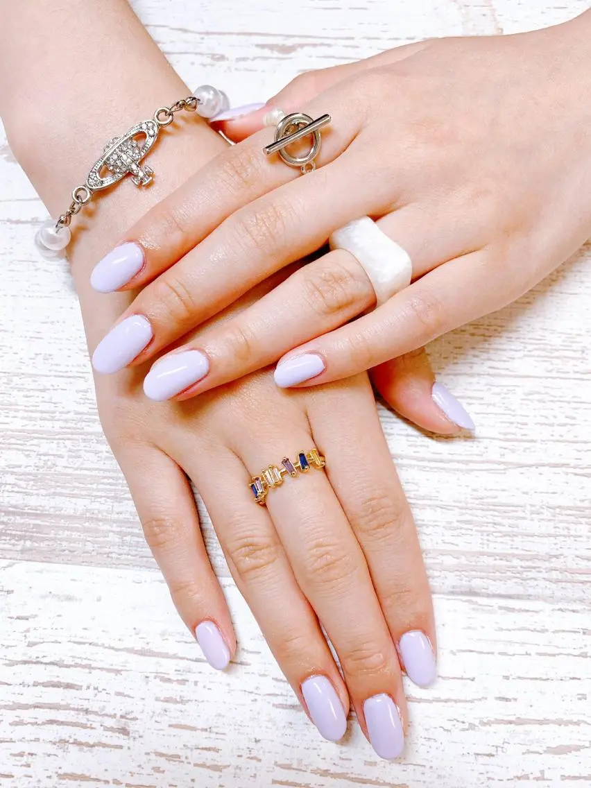 ネイル パステルネイル パープル ハンドネイル Story nail Sakuraのネイルデザイン