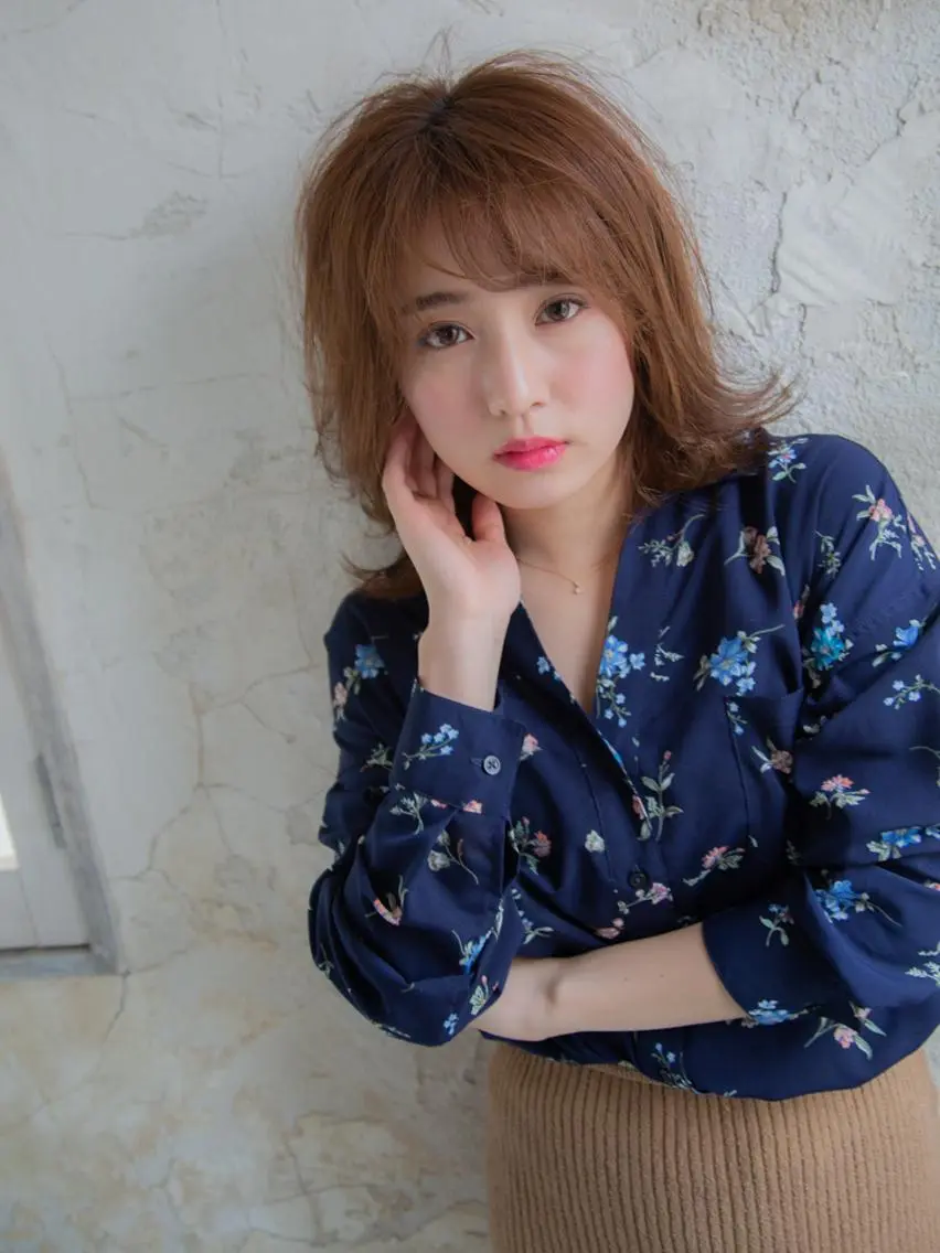 ミディアム La・sol HAIRのヘアスタイル