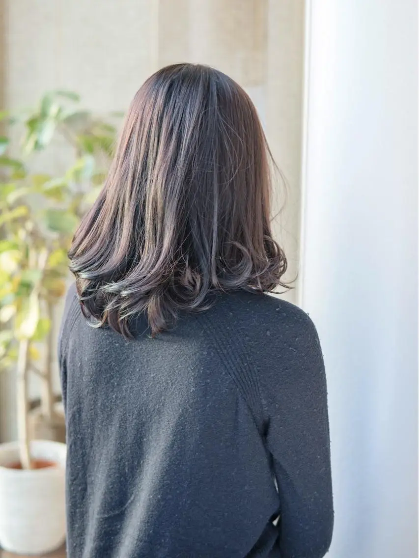 ミディアム 永野 良一のヘアスタイル