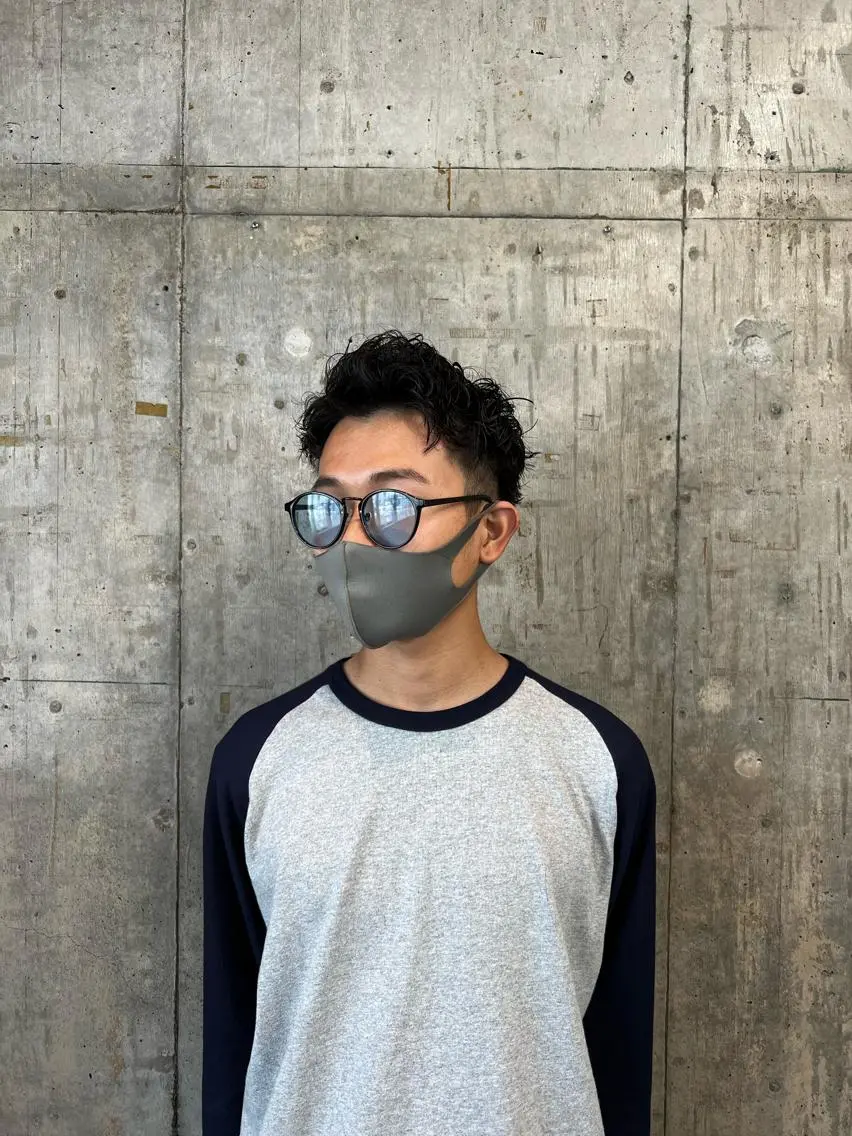 ショート カラー パーマ メンズ アップバング メンズパーマ ツイストスパイラルパーマ ショートヘア スパイラルパーマ カット ヘアカラー メンズパーマ /SUNAOのヘアスタイル