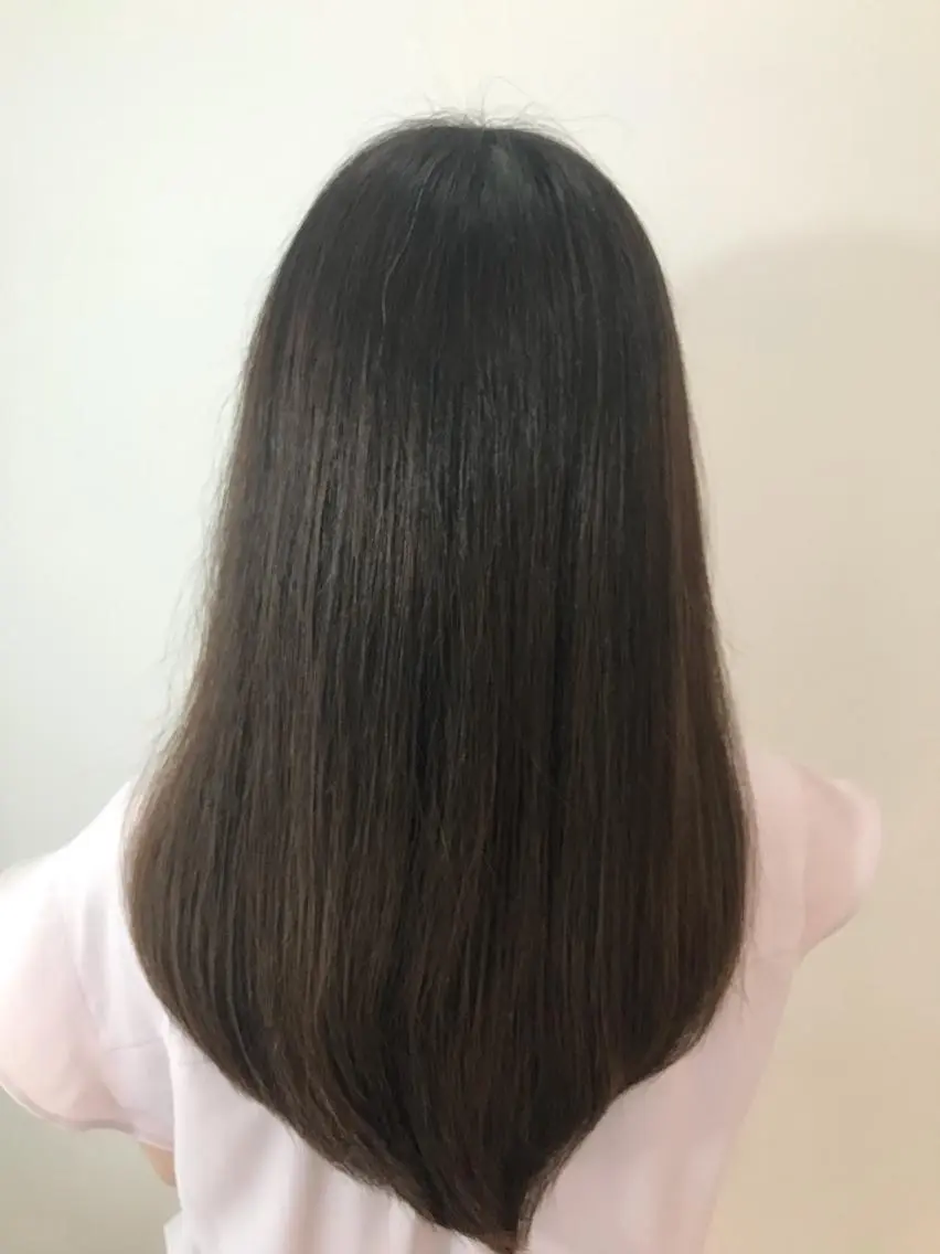 ミディアム ミディアムパーマ くせ毛 髪質改善 ウルフカット レイヤーカット上柿のヘアスタイル