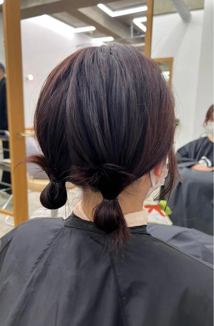 カラー ブラウンカラー ピンクカラー KVELL ユナのヘアスタイル