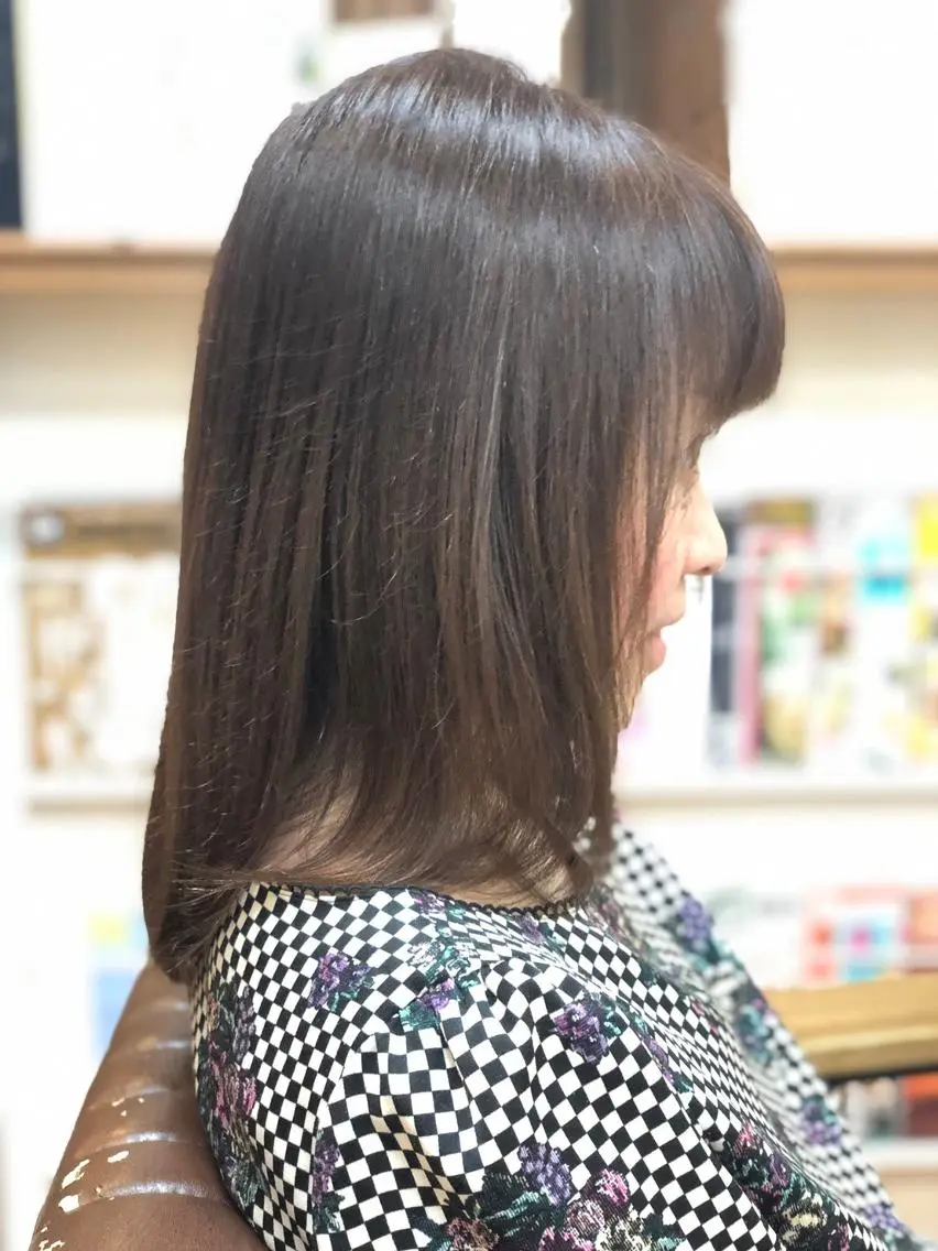 セミロング ヘアカラー トリートメント 【北生駒】ナオシ P有り/Hitomiのヘアスタイル