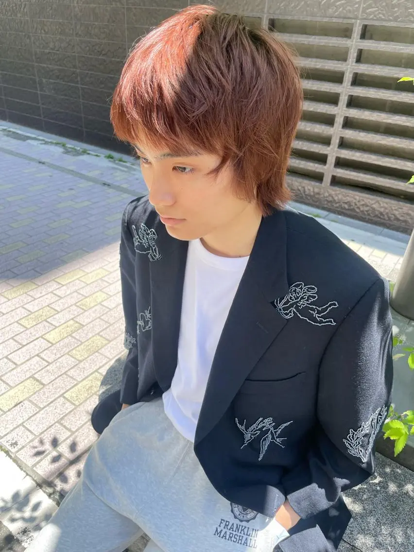 ショート カラー バレイヤージュ ブリーチ ケアブリーチ デザインカラー ダブルカラー カット ヘアカラー トリートメント スパイラルパーマ 🌐hina⭐️のヘアスタイル