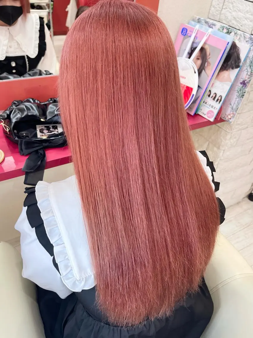 カラー ピンクカラー 髪質改善 Kazu 🌠名古屋 ハイトーン/レイヤーのヘアスタイル