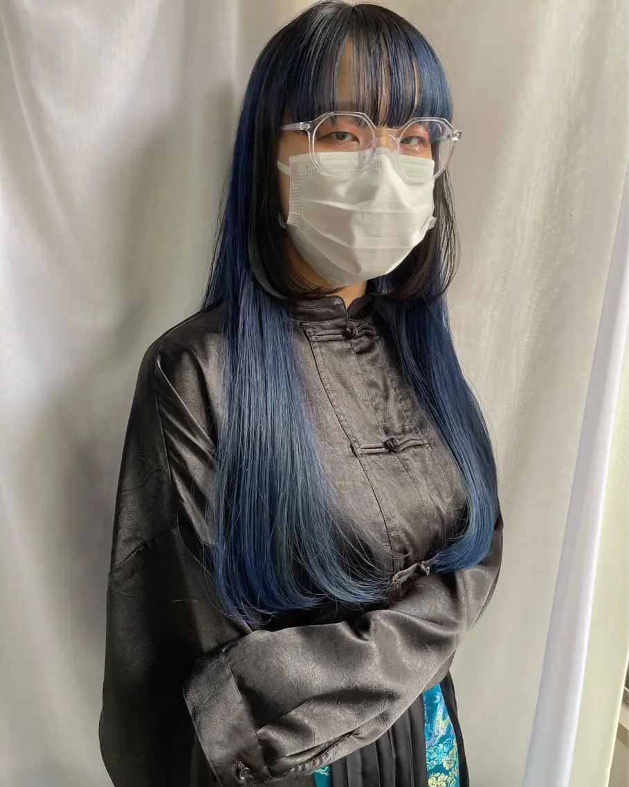 ロング ヘアカラー 早瀬裕之 パーマのヘアスタイル