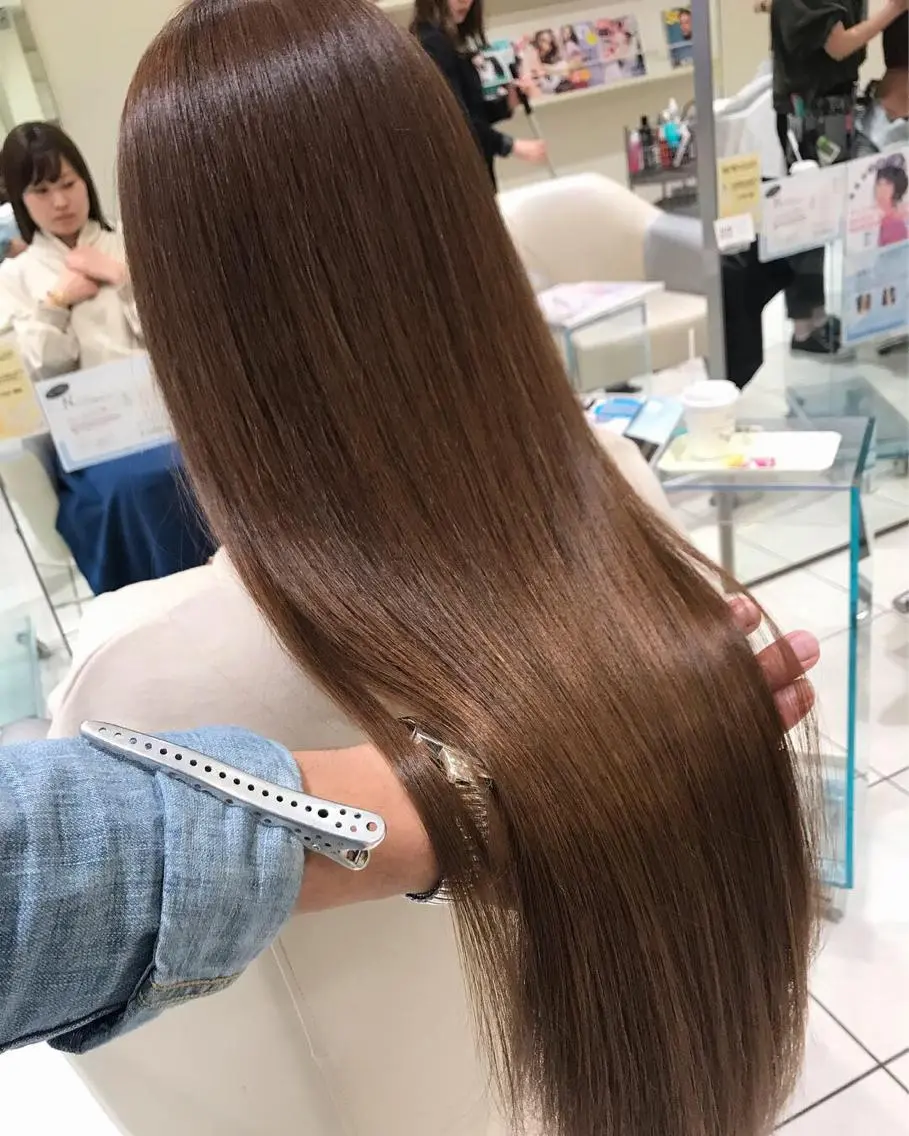 ロング カラー パーマ 縮毛矯正 トリートメント MODE K´s eau髪質改善特化のヘアスタイル