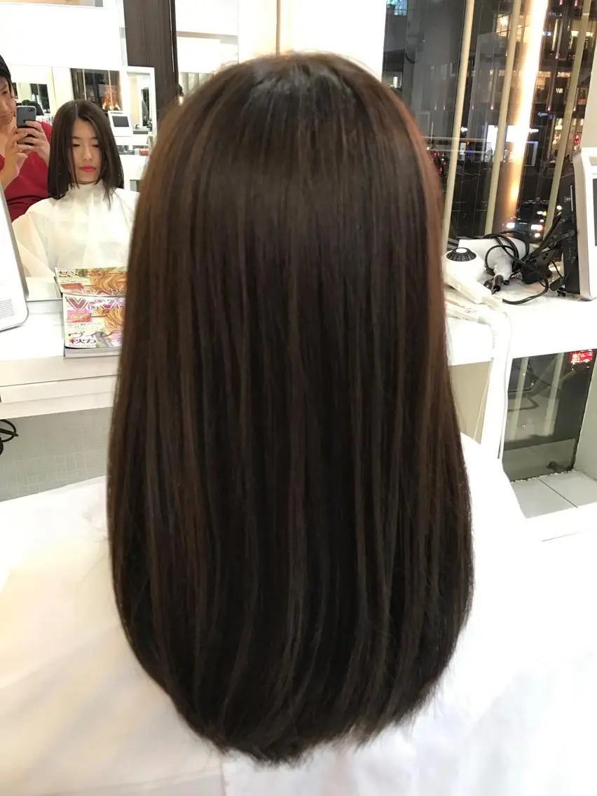 セミロング ロング カラー 内藤 達也のヘアスタイル