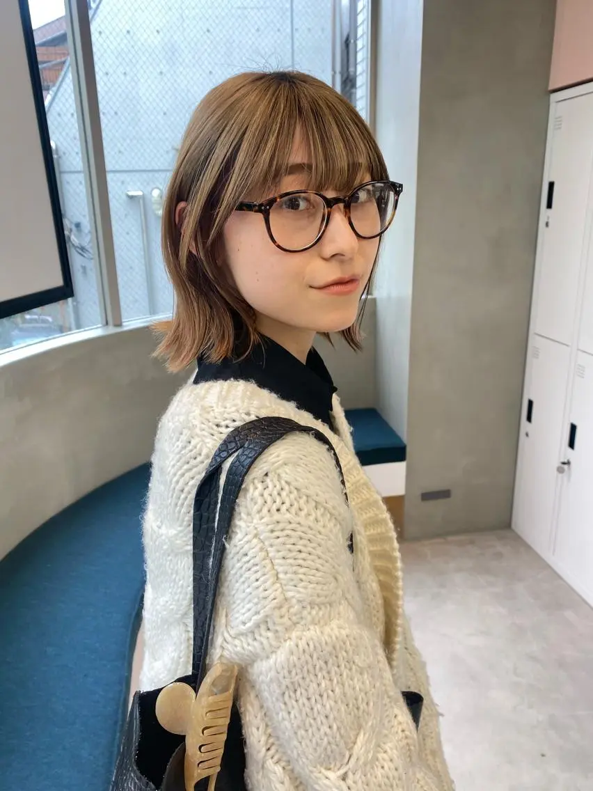 ミディアム カラー うる艶ヘア♡韓国好き 透明感　shotaのヘアスタイル