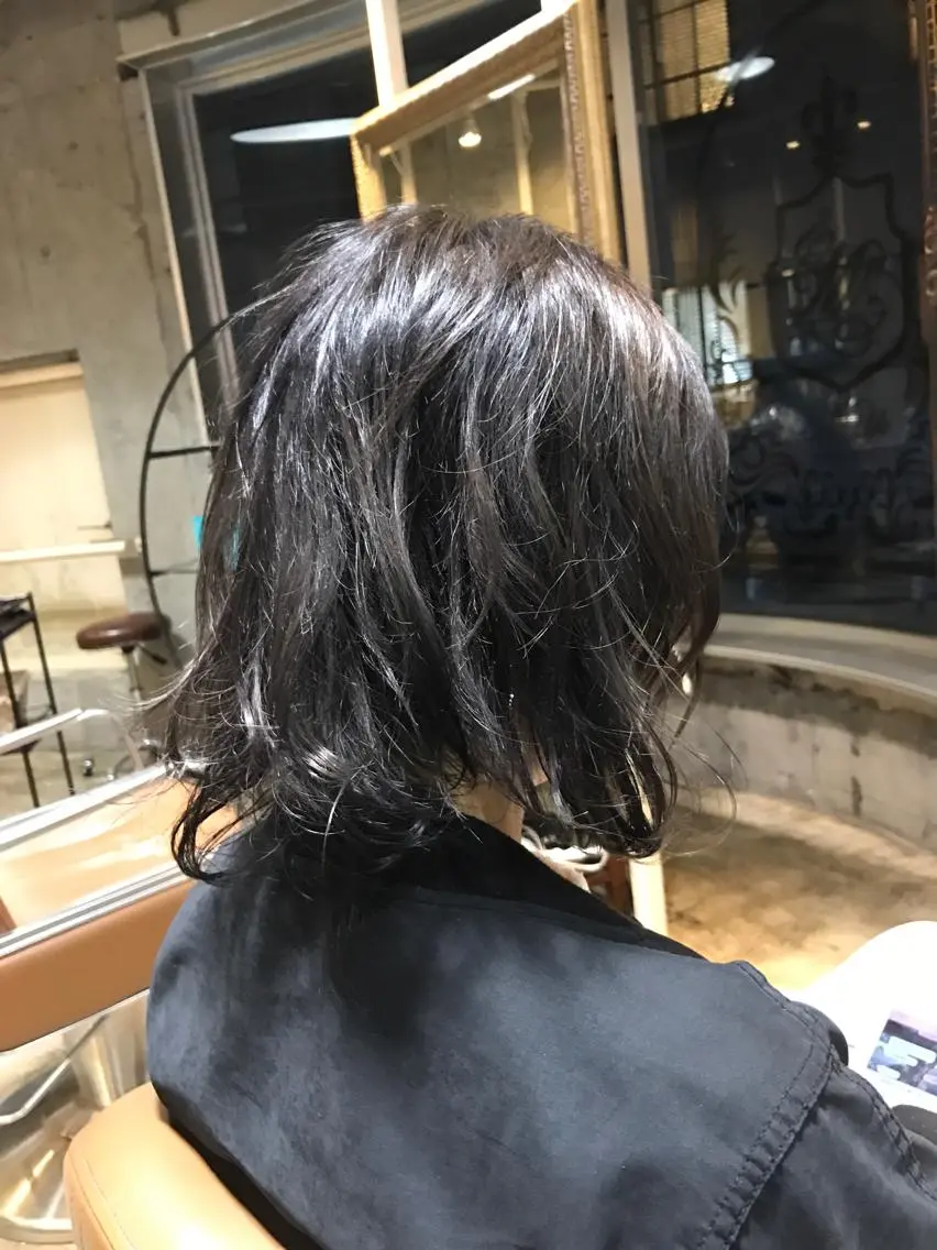 ミディアム カラー パーマ ヘアアレンジ メンズ キッズ ネイル マツエク・マツパ ダブルカラー グレージュ サロンドミルク 原宿のヘアスタイル