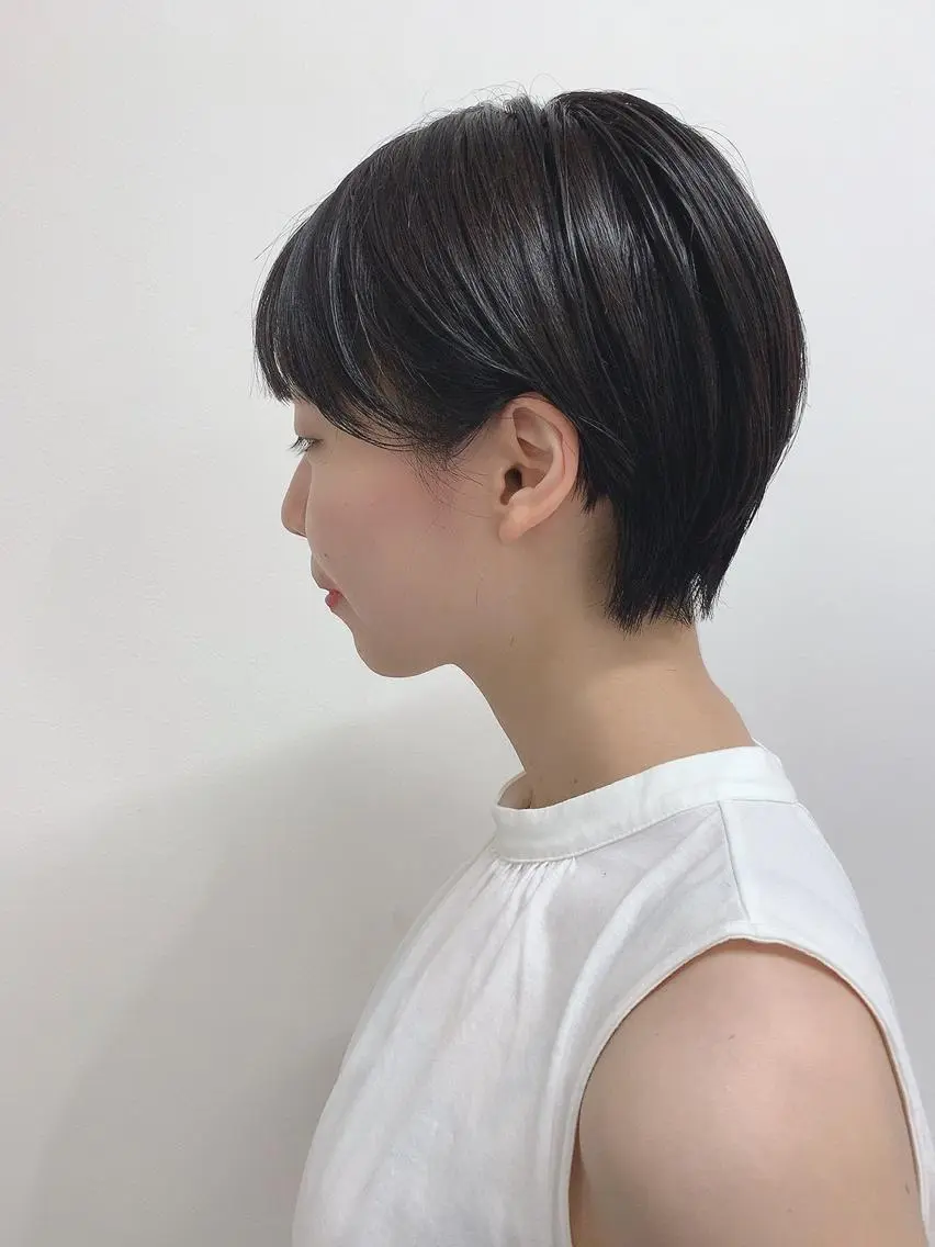 ショート カラー ブリーチなし透明感 🍀梅田・増田のヘアスタイル