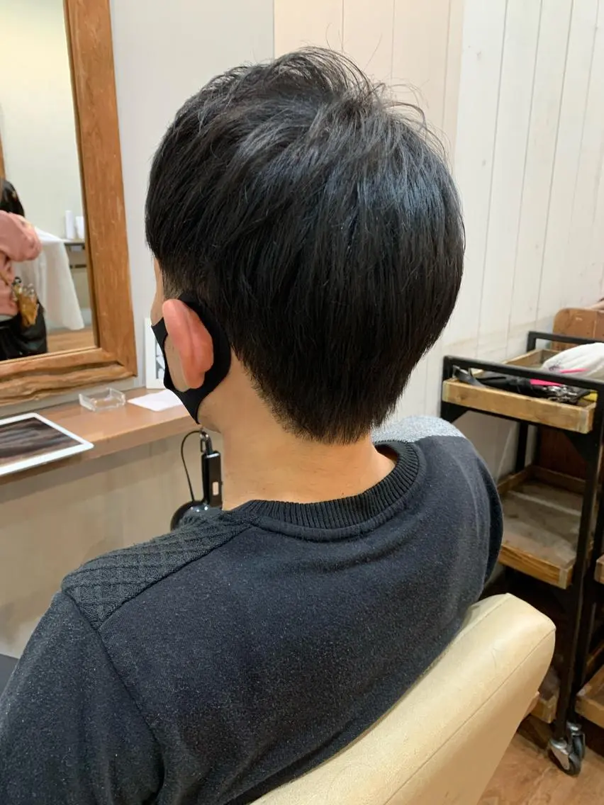 メンズ アップバング 刈り上げ ゆうき あすかのヘアスタイル