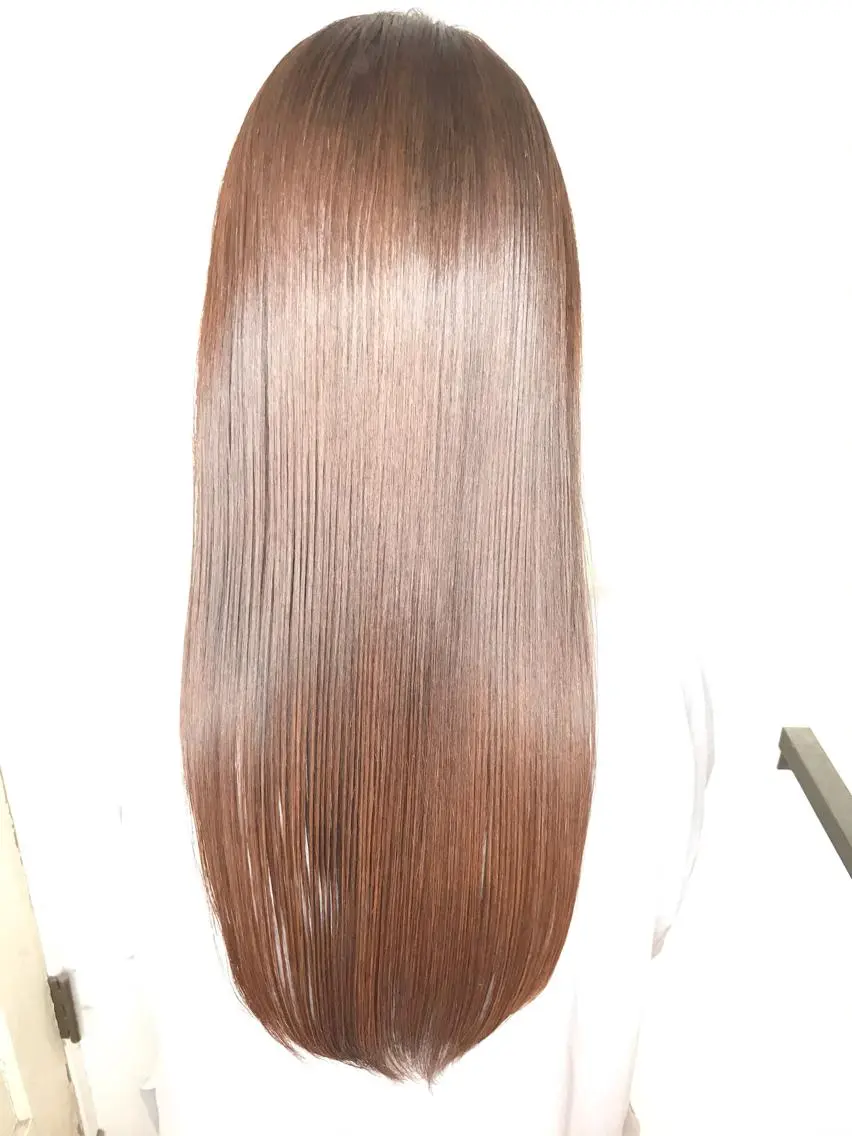 ロング 縮毛矯正 上西 高志のヘアスタイル
