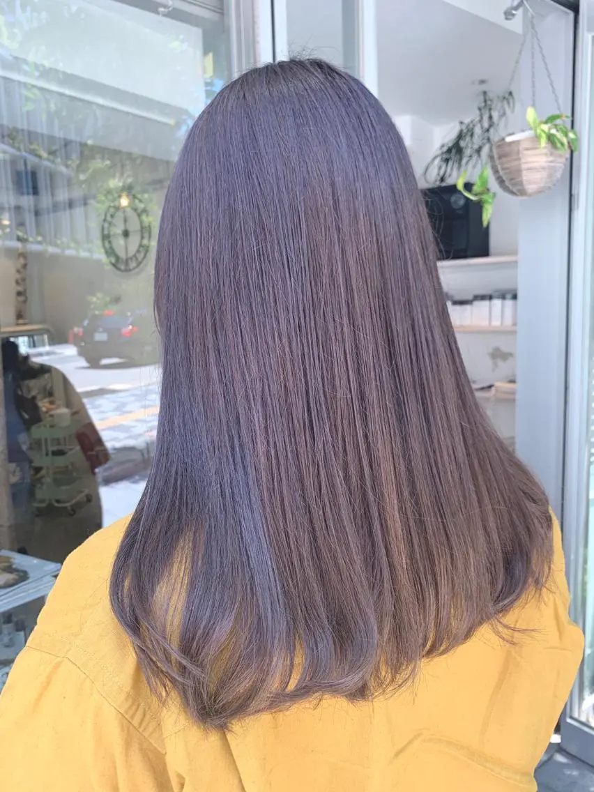 ロング カラー カット ヘアカラー fio マナミのヘアスタイル