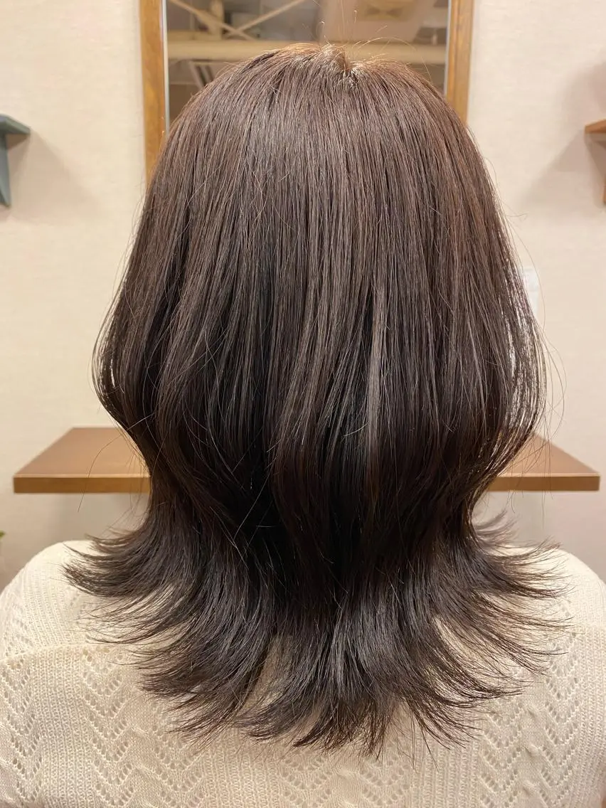 セミロング カラー カット ヘアカラー liL hair サトウリョウタのヘアスタイル