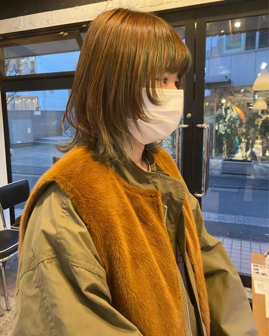 ミディアム カラー カット ヘアカラー トリートメント 柔らかいcolor 🌿harukaのヘアスタイル