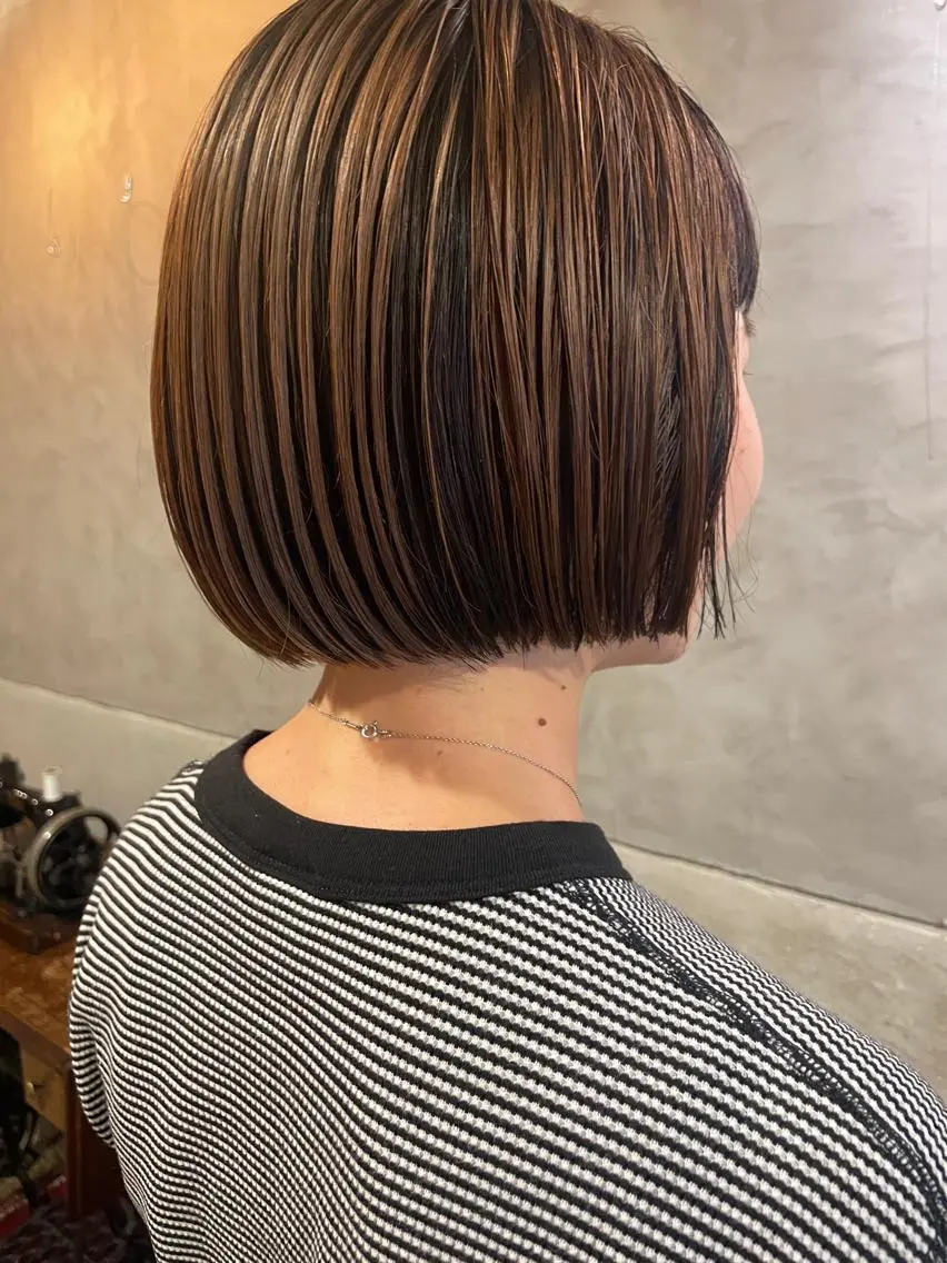 ショート カット ヘアカラー トリートメント ayane⭐️ボブ・ ショート・パーマのヘアスタイル