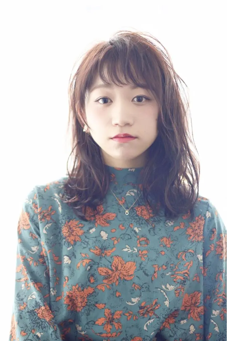 ミディアム 顔周りカット 中野 恵脩のヘアスタイル