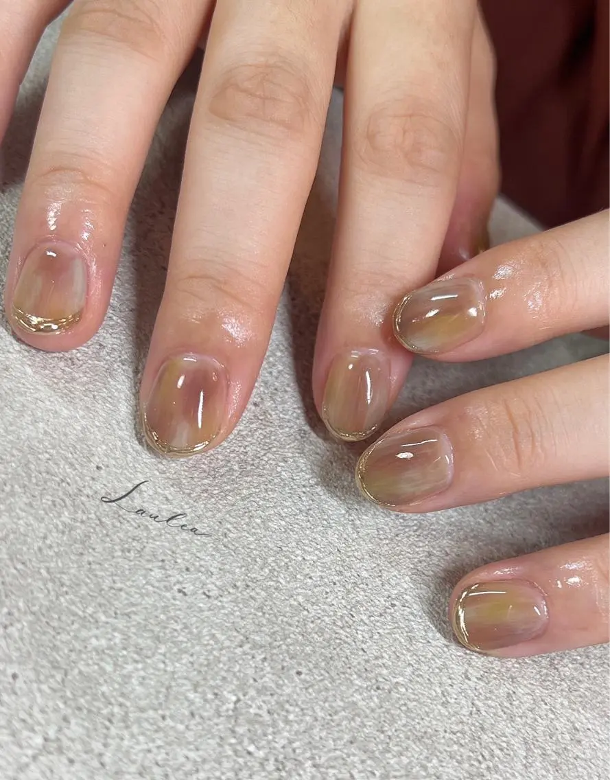 ネイル フットネイル 韓国ネイル nail salon Lauleaのネイルデザイン
